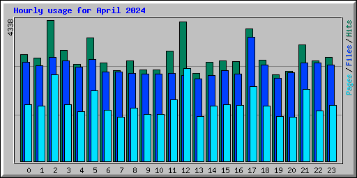 Hourly usage for April 2024